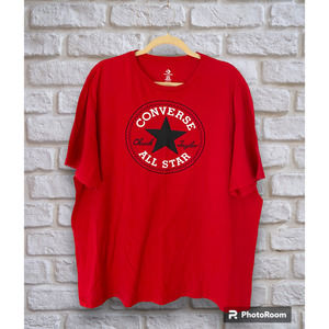 Converse Red T-Shirt Size 2XL Mens "ALL STAR CHUCK TAYLOR PATCH EDITION"
